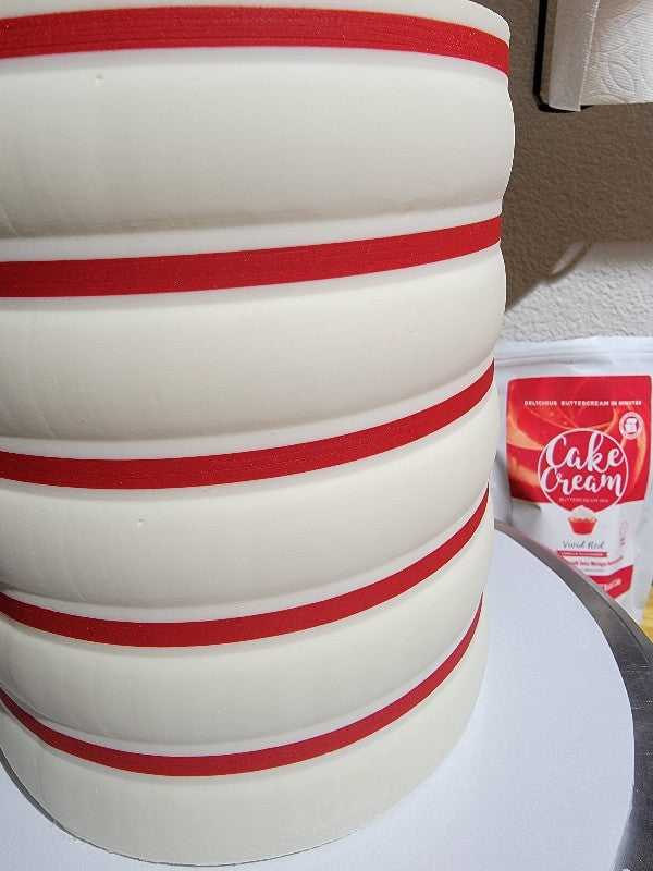 Round Stripe Cake Comb