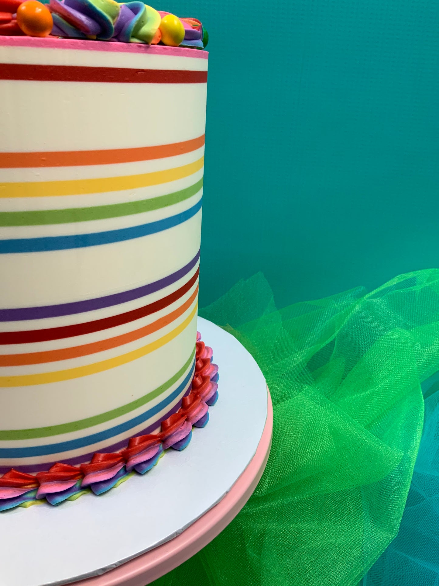 Candy Stripe Cake Comb