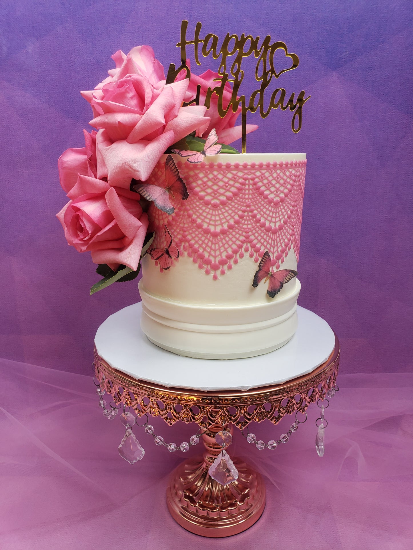 Peine para pastel con forma de mariposa Darcey Iris
