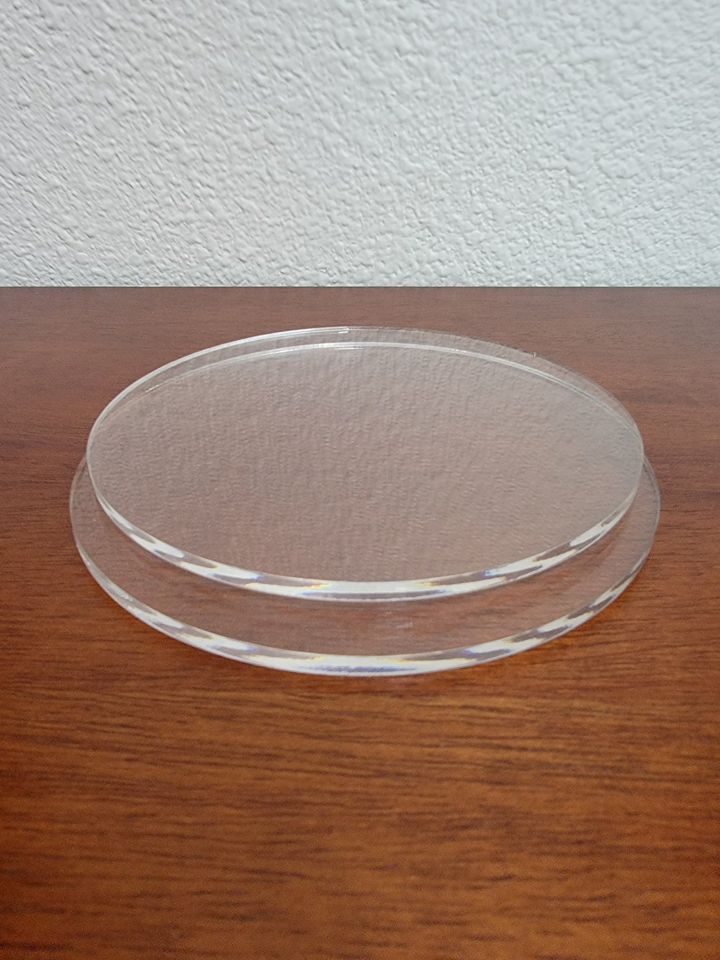 2-piece set - 6-1/2" in. Acrylic Circle Disk