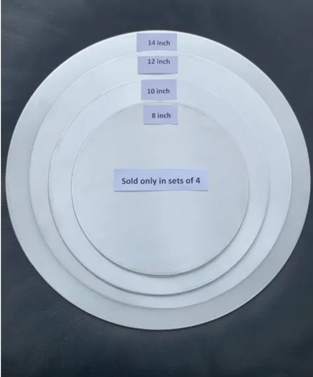 Set of Aluminum Cake Boards (8,10,12.14 inch)