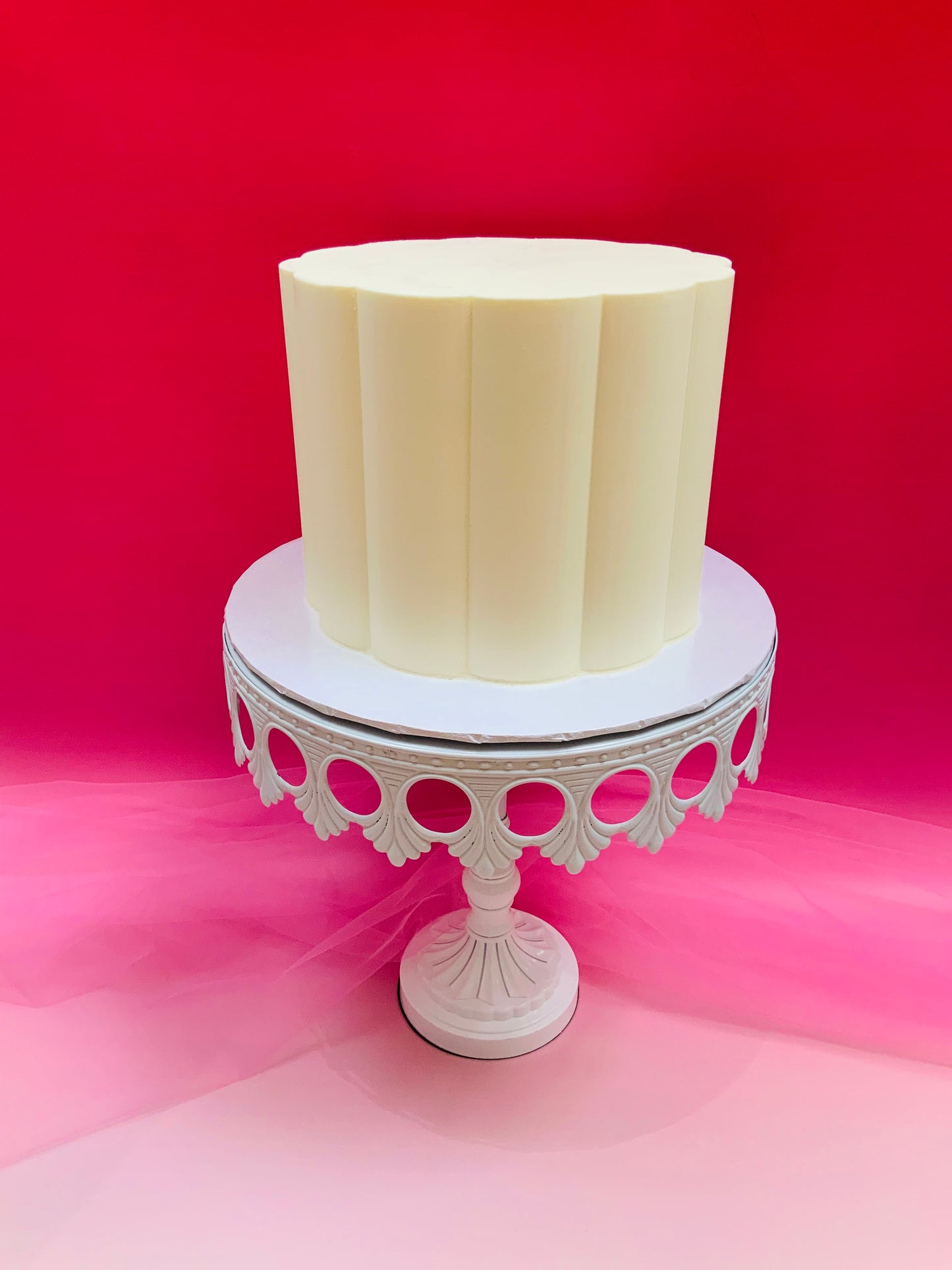 2-piece set - 8-3/4" in. Acrylic Scallop Disk