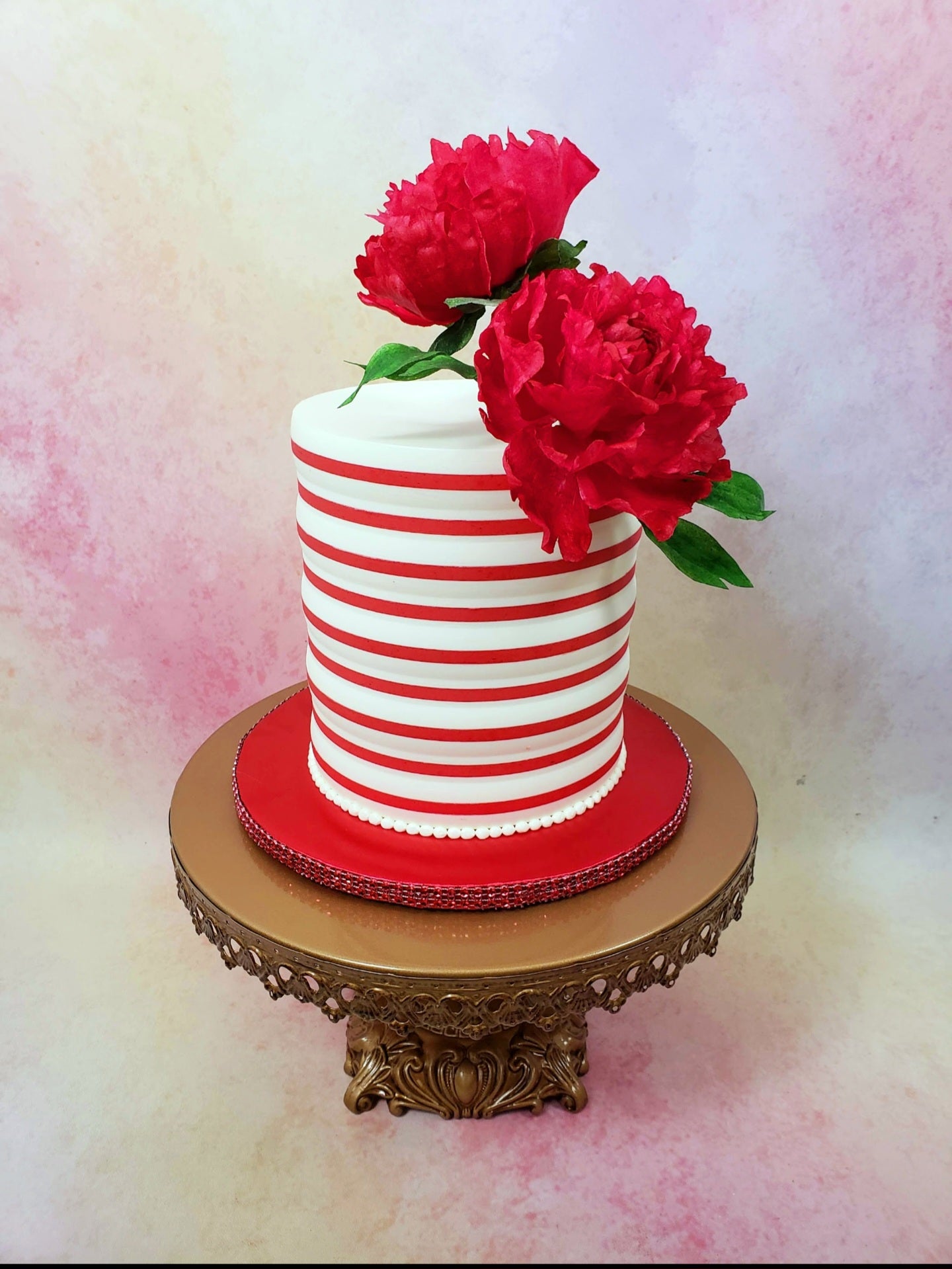 Round Double Stripe Cake Comb