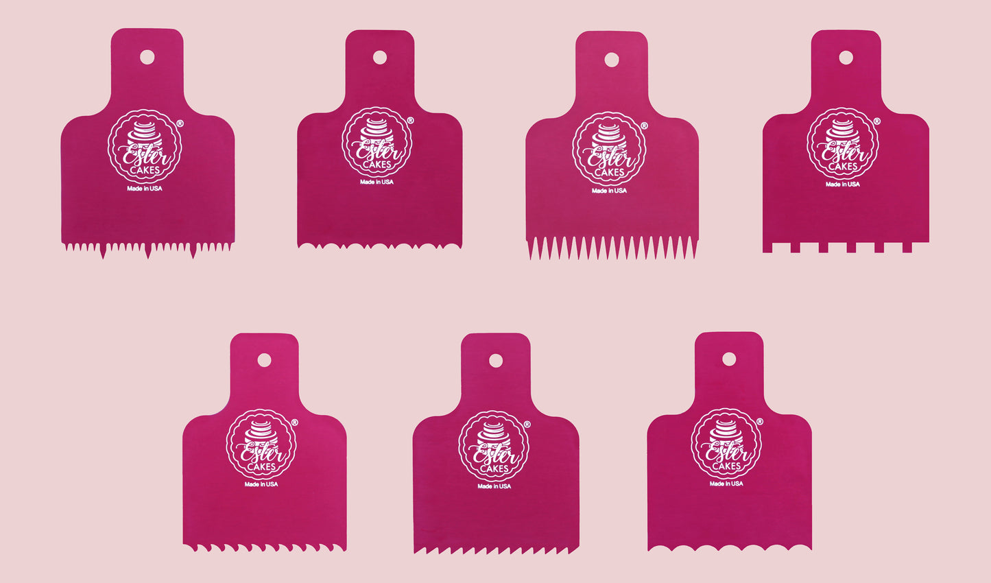 7pc - Mini Me Cake comb set