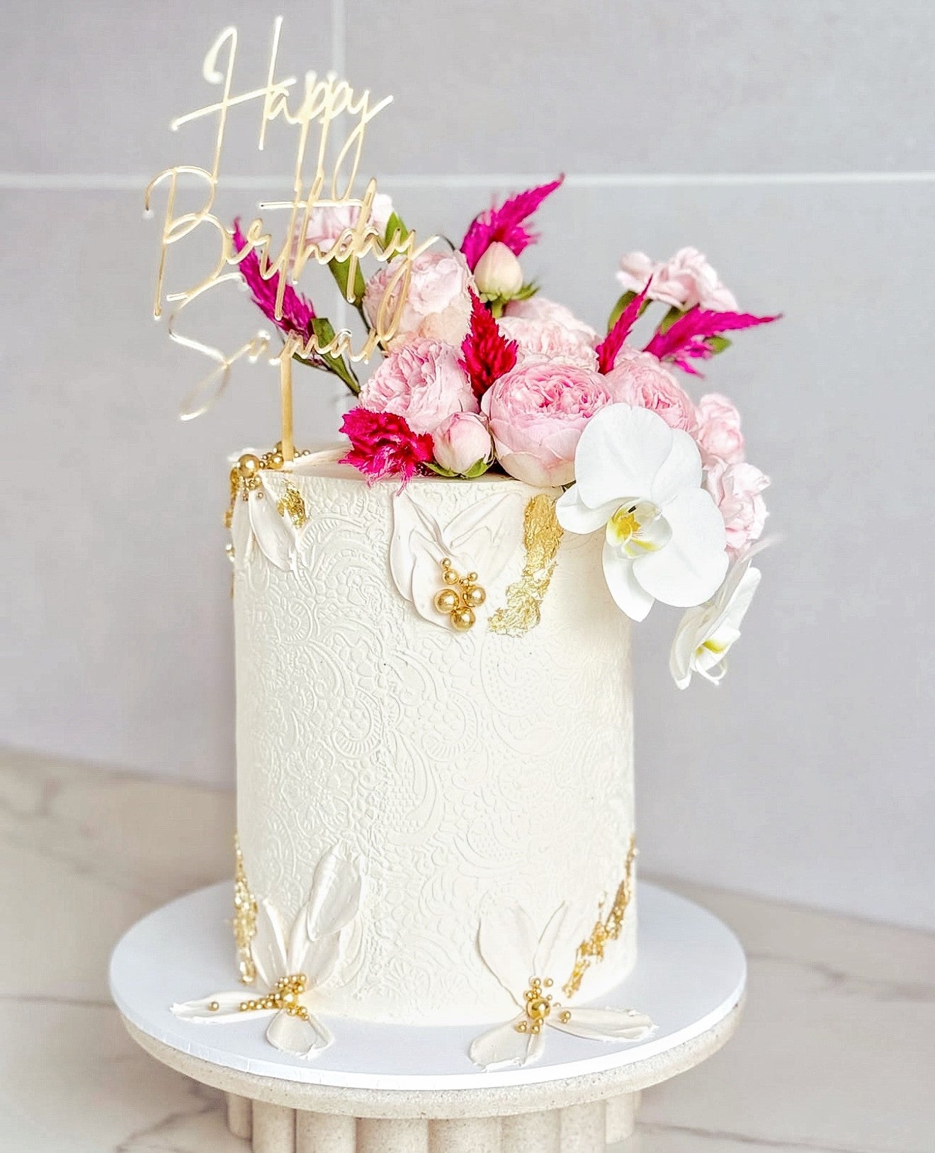 AM Cake Stencil Point de France
