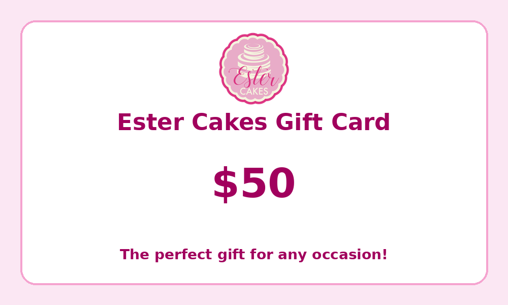 Tarjeta de regalo de Ester Cakes