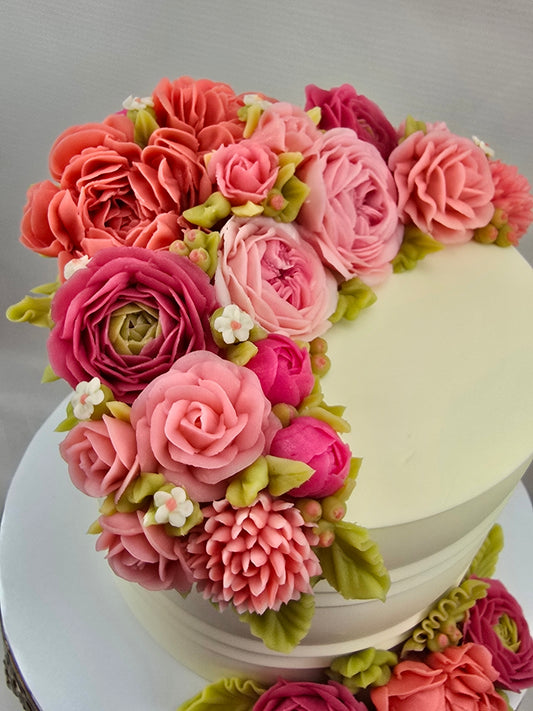 Blossom Cake With Korean Buttercream Flower Class (In-Person Class)